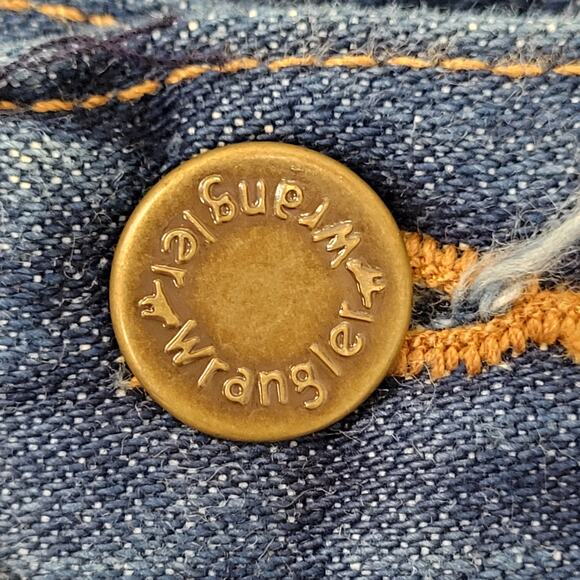 Vintage 80s Wrangler Jeans Womens 2 26x32 Medium-Wash Fraying USA - Picture 9 of 16